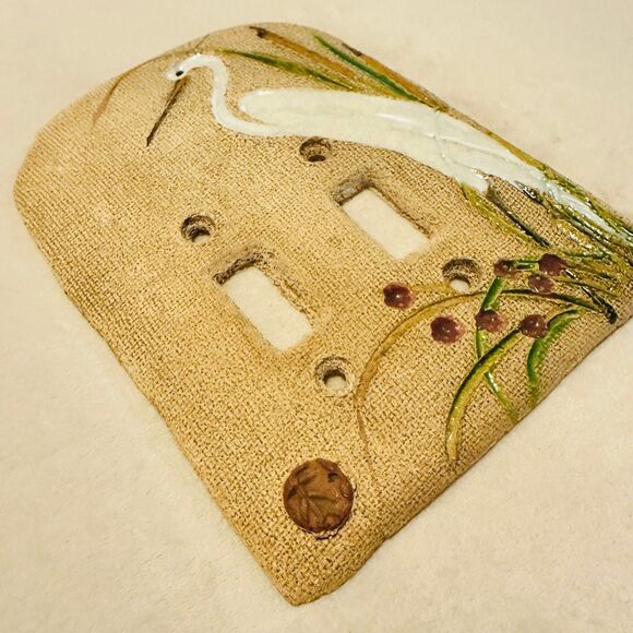 Ceramic Double Switch Plate Cover - Picture 2 of 7